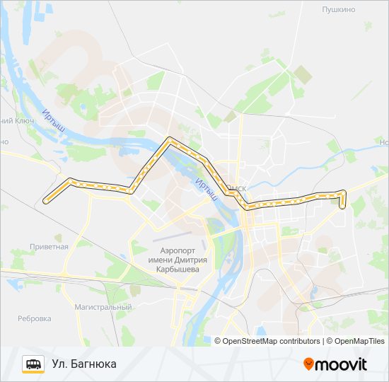 Маршрутка 470: карта маршрута