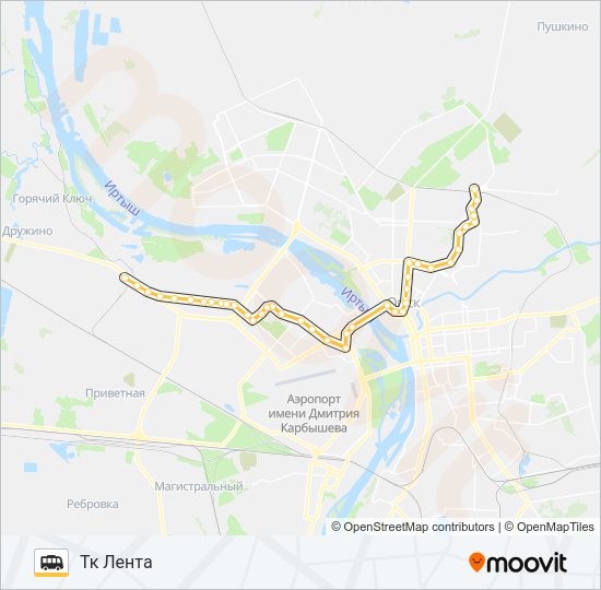 500 Shuttle Line Map