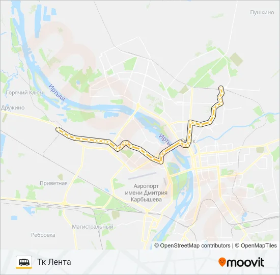 500 Shuttle Line Map