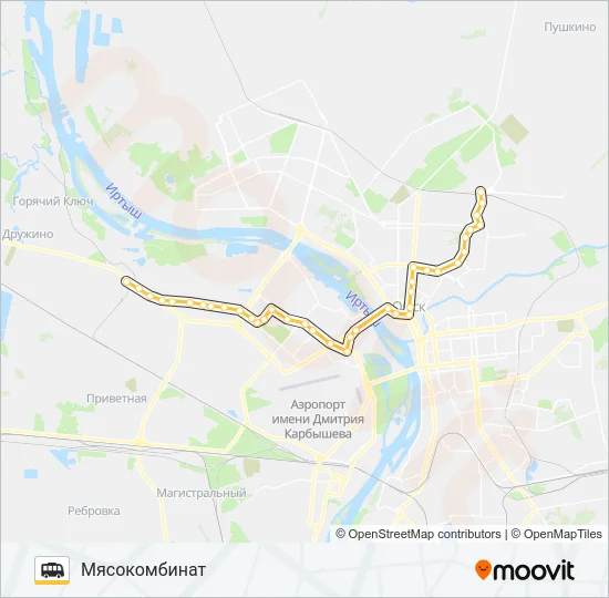 500 Shuttle Line Map