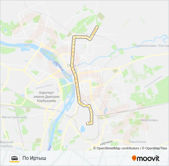 Маршрутка 550: карта маршрута