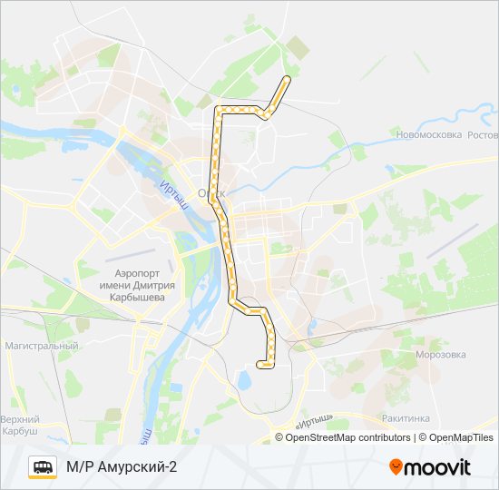 Маршрутка 550: карта маршрута