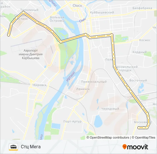 700 Shuttle Line Map