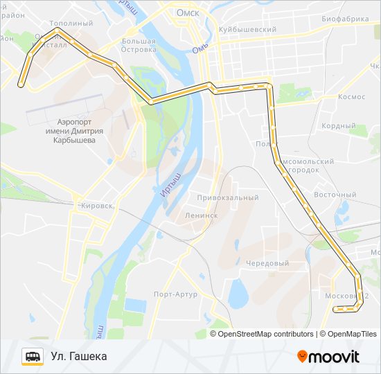 700 Shuttle Line Map