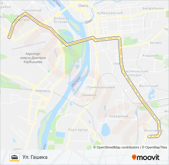 700 Shuttle Line Map