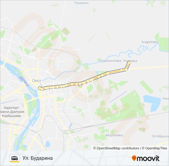 Маршрутка 910: карта маршрута