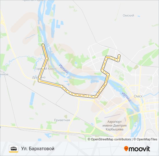 Маршрутка 922: карта маршрута