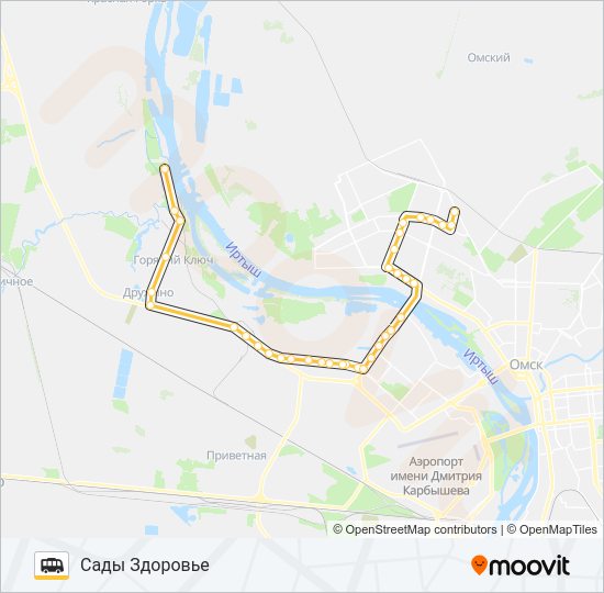 Маршрутка 922: карта маршрута