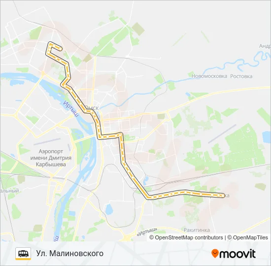 211(Т) Shuttle Line Map