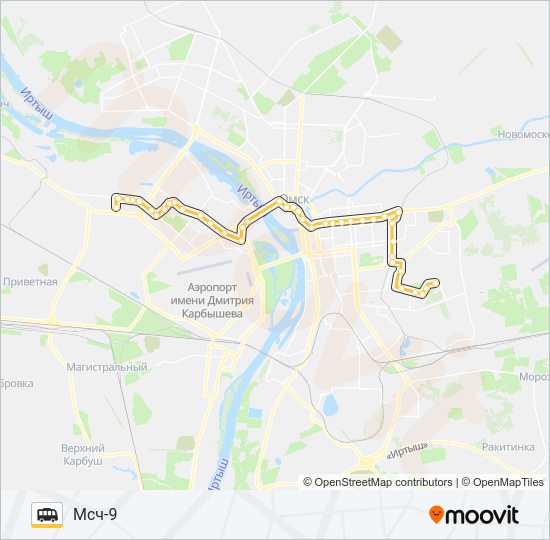 Маршрутка 275(М): карта маршрута