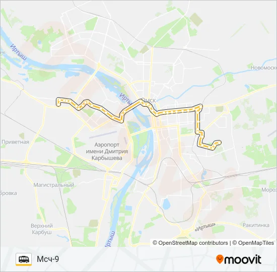 275(М) Shuttle Line Map