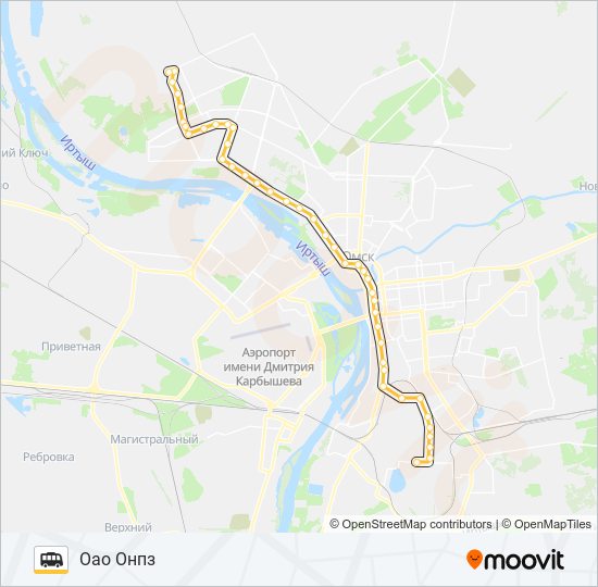 434(Д) shuttle Line Map