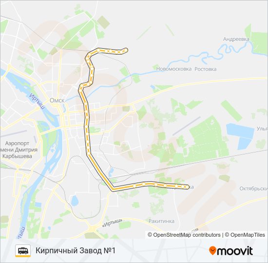 210 (Ч) Shuttle Line Map