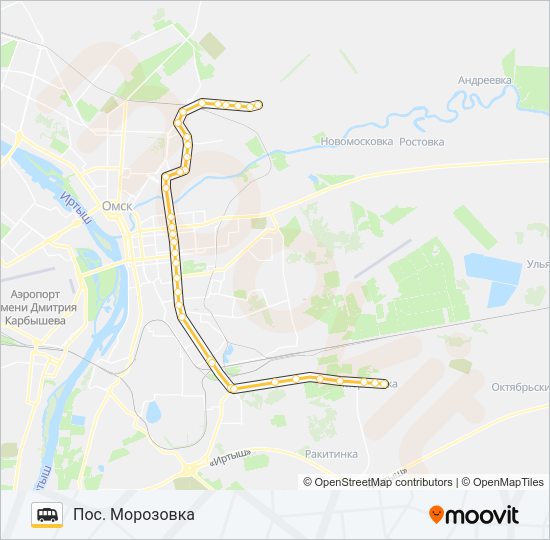 Маршрутка 210 (Ч): карта маршрута
