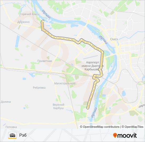 413 (К) Shuttle Line Map
