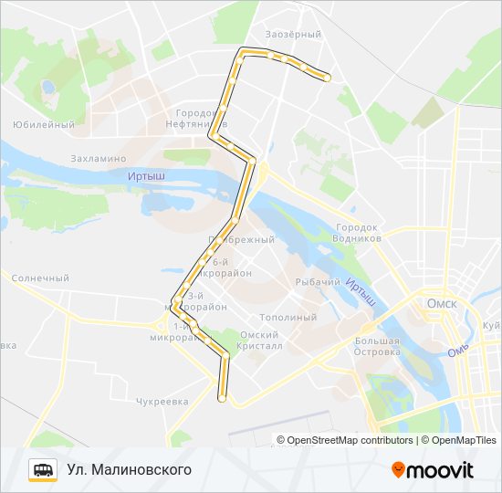 Маршрутка 272(100): карта маршрута