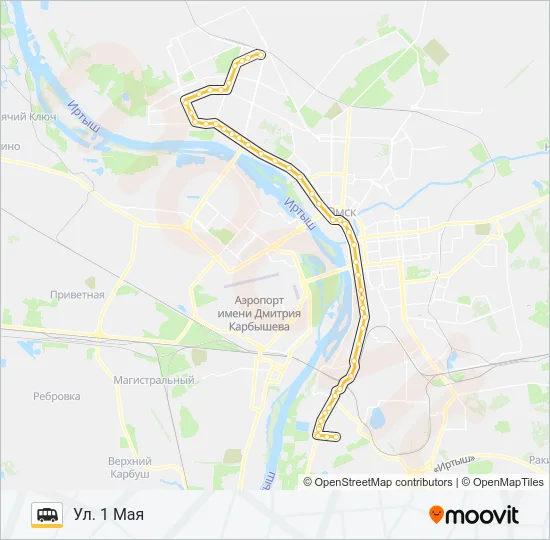 369 (69) Shuttle Line Map