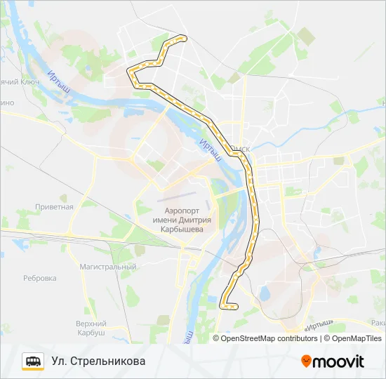 369 (69) Shuttle Line Map