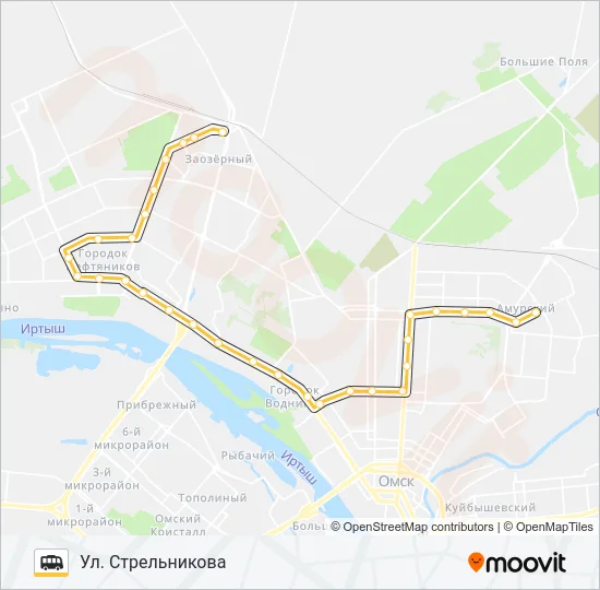 383 (83) Shuttle Line Map