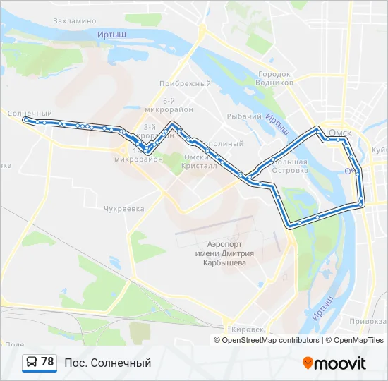 78 Bus Line Map