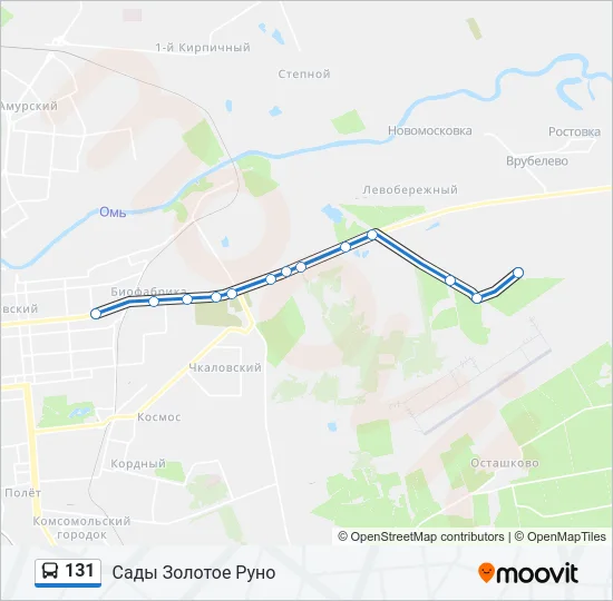 131 Bus Line Map