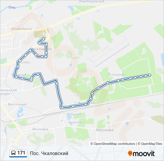 171 Bus Line Map