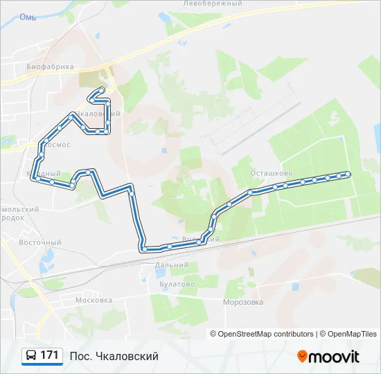 171 Bus Line Map