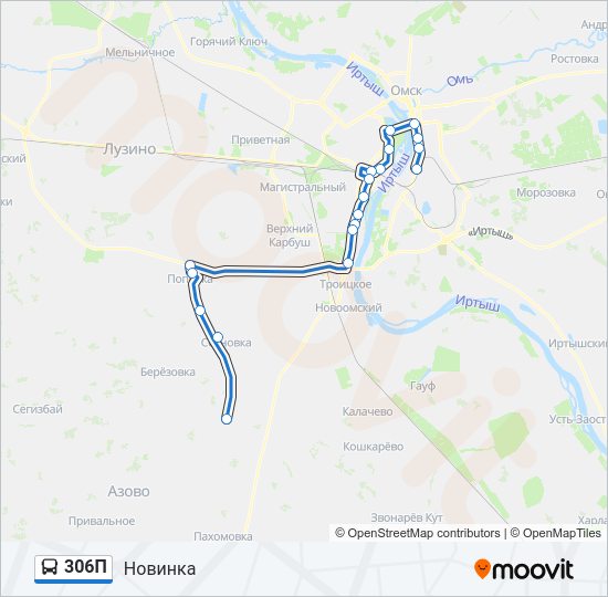 306П Bus Line Map