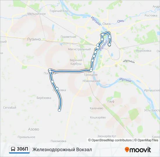 306П Bus Line Map