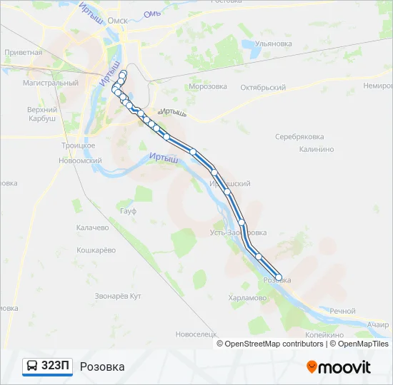 323П Bus Line Map