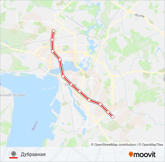 центральная линия Route: Schedules, Stops & Maps - Дубравная (Updated)