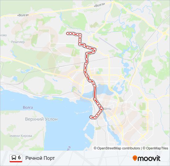 6 Bus Line Map