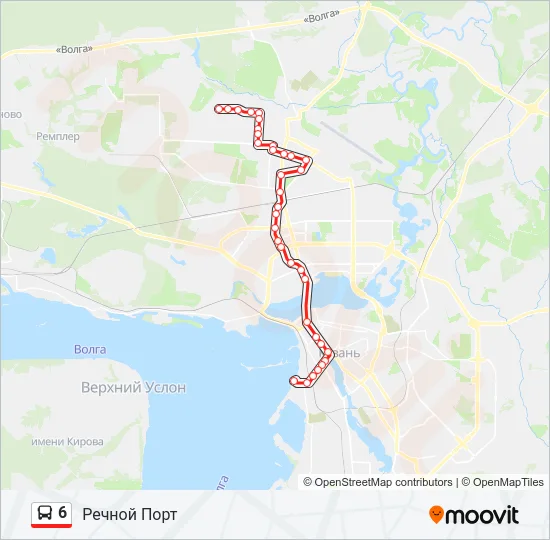 6 Bus Line Map
