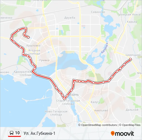 10 Bus Line Map