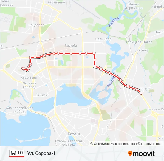 10 Bus Line Map