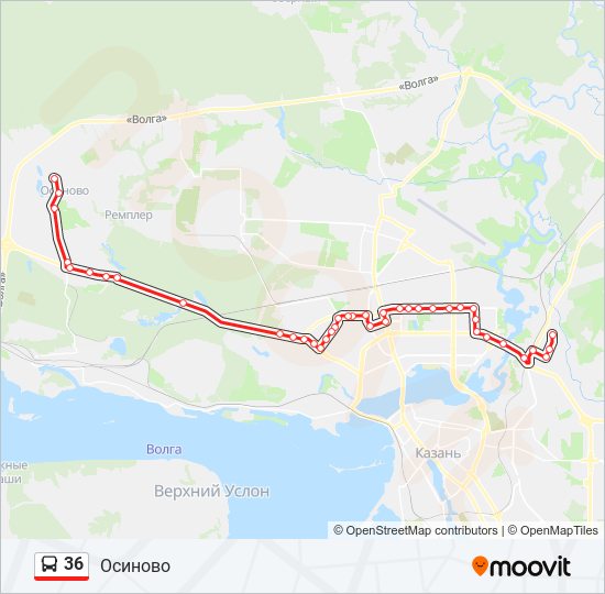 Где 36 автобус казань. Маршрут 36. 36 Маршрут Казань. Остановка Осиново. Остановка Осиново Казань.