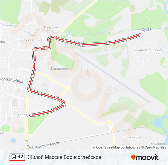 42 Bus Line Map