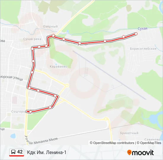 42 Bus Line Map