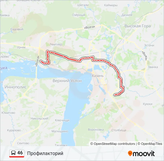 46 Bus Line Map
