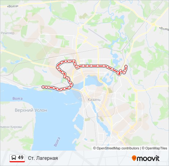 Автобус 49: карта маршрута