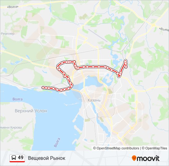 49 Bus Line Map