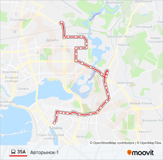 Казань карта остановки. Маршрут 35. 35 Автобус Казань. Маршрут 35 Томск. Трасса 35а-002 схема.