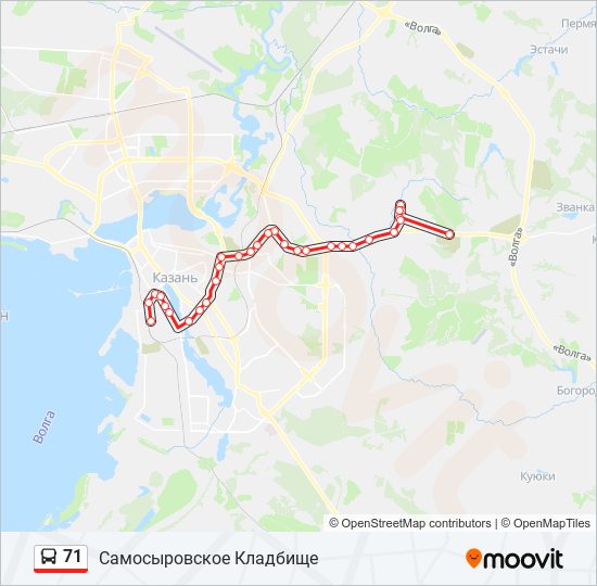 71 автобус екатеринбург маршрут остановки