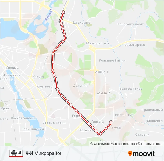 4 Tram Line Map