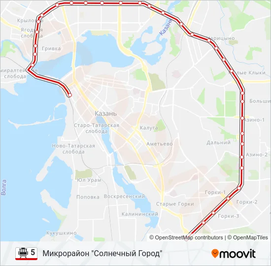 5 Tram Line Map