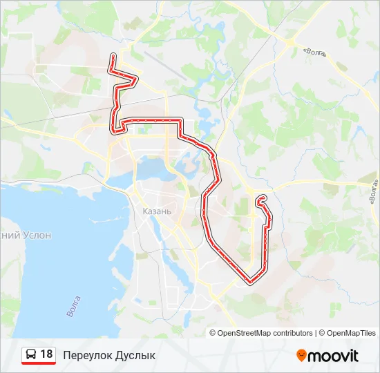 18 Bus Line Map