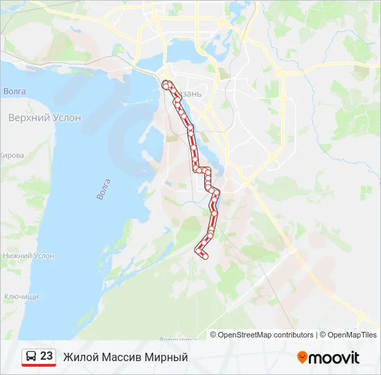 23 Bus Line Map