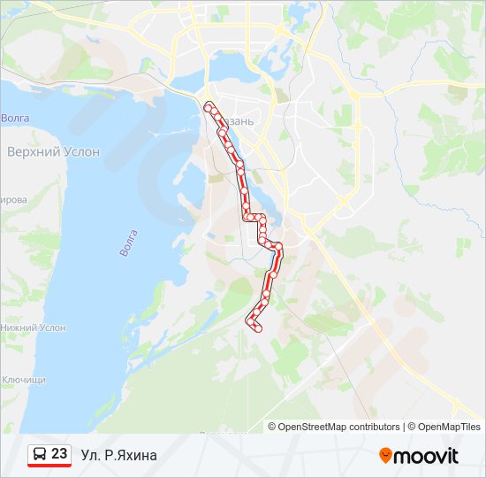 23 Bus Line Map