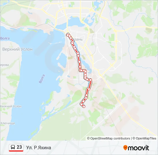 23 Bus Line Map