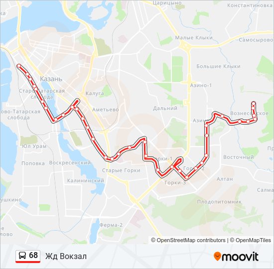 Маршрутка 68 октябрьский